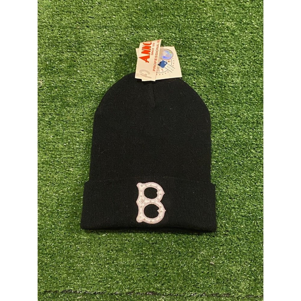 Vintage Annco Boston Red Sox winter hate cuffed beanie stocking hat NWT
